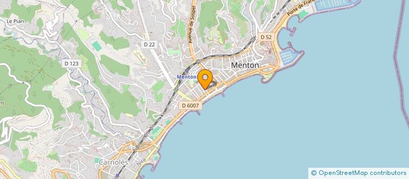 localisation de l'entreprise GLOBAL SERVICE ECO FOOD à MENTON