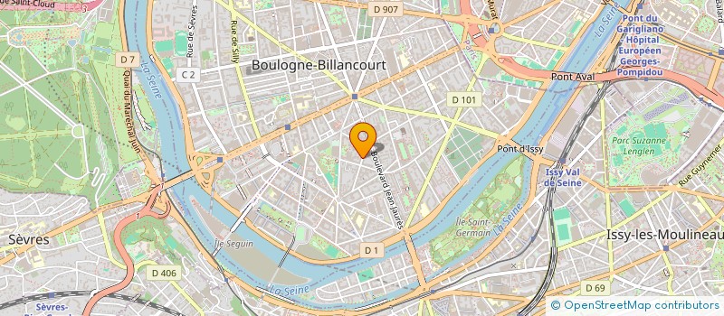 localisation de l'entreprise GLOBAL SERVICE NETTOYAGE à BOULOGNE-BILLANCOURT