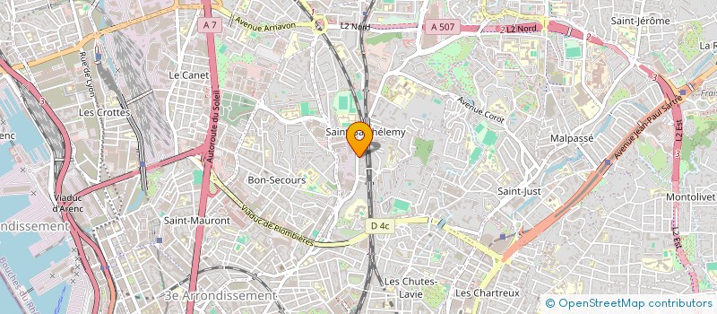 localisation de l'entreprise GLOBAL SERVICE & RENOVATION à MARSEILLE