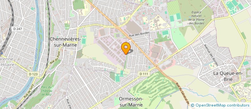 localisation de l'entreprise GLOBAL SERVICES - GROUPE ORGANET à CHENNEVIERES-SUR-MARNE