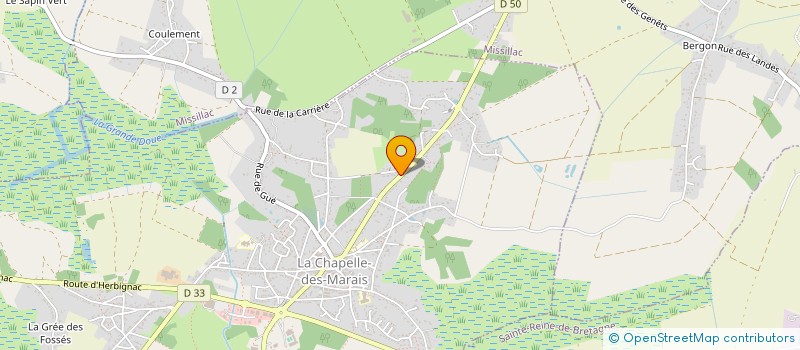 localisation de l'entreprise GLOBAL SOL  LA CHAPELLE-DES-MARAIS