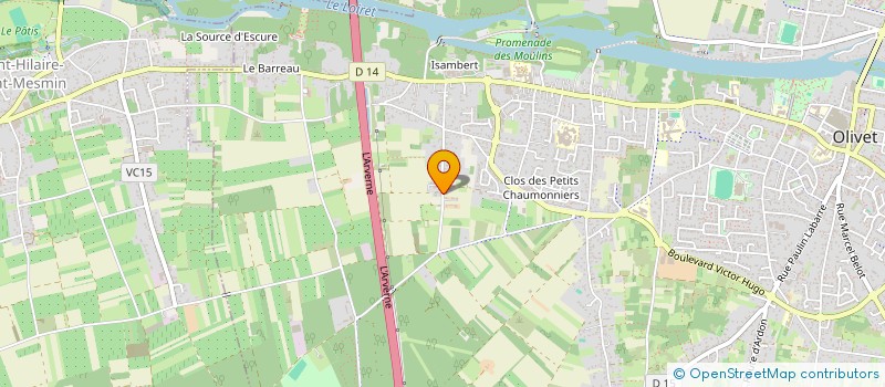 localisation de l'entreprise GLOBAL SOLUTION  OLIVET