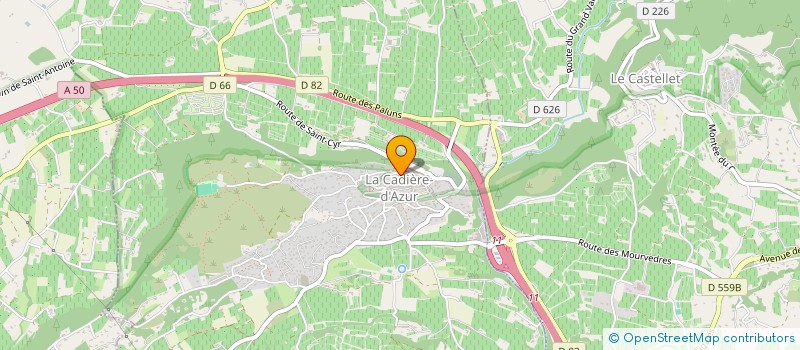 localisation de l'entreprise GLOBAL SOLUTION MOBILITY à LA CADIERE-D'AZUR