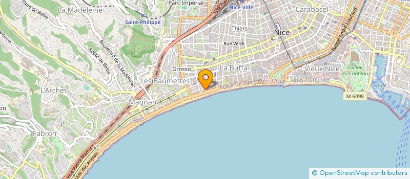 localisation de l'entreprise GLOBAL SYNERGY SCI  NICE