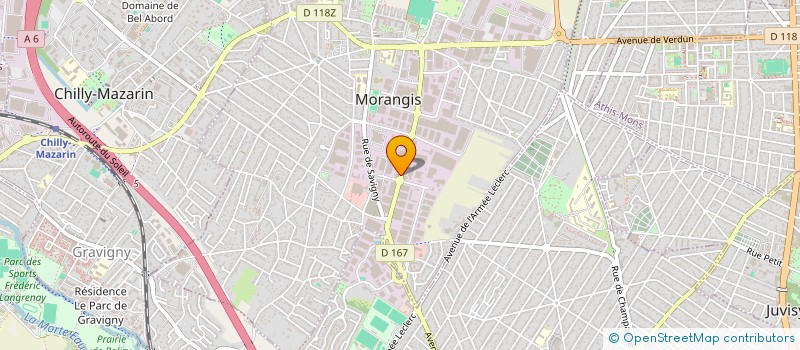 localisation de l'entreprise GLOBAL SYSTEM ENERGIE à MORANGIS
