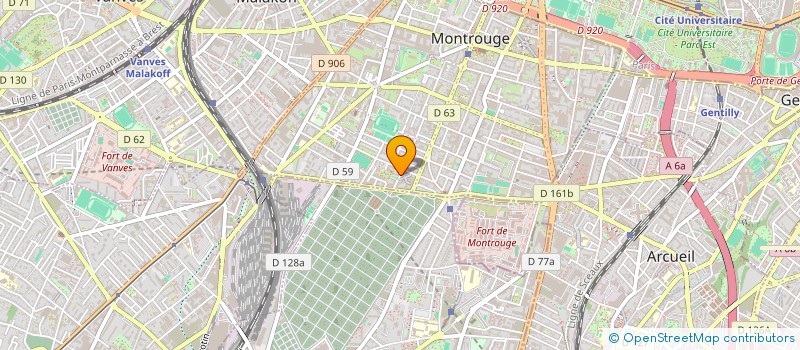 localisation de l'entreprise GLOBAL SYSTEMS C&D  MONTROUGE