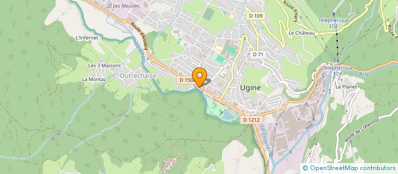 localisation de l'entreprise GLOBAL TAMIL MOUVEMENT  UGINE