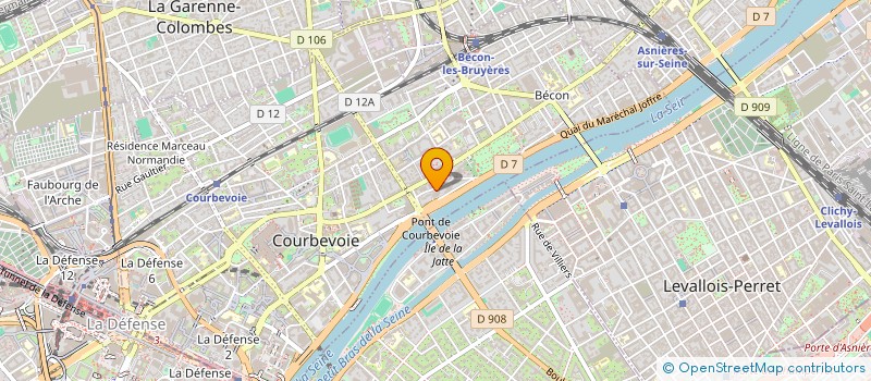 localisation de l'entreprise GLOBAL TECH SERVICES à COURBEVOIE
