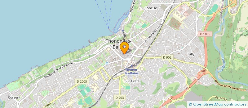 localisation de l'entreprise GLOBAL TECHNI'PHYSIO à THONON-LES-BAINS
