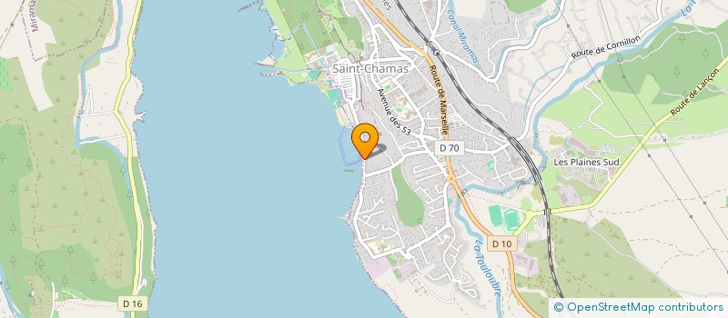 localisation de l'entreprise GLOBAL TECHNOLOGY  SAINT-CHAMAS