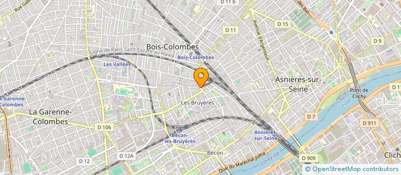 localisation de l'entreprise GLOBAL TECOM SERVICES à ASNIERES-SUR-SEINE