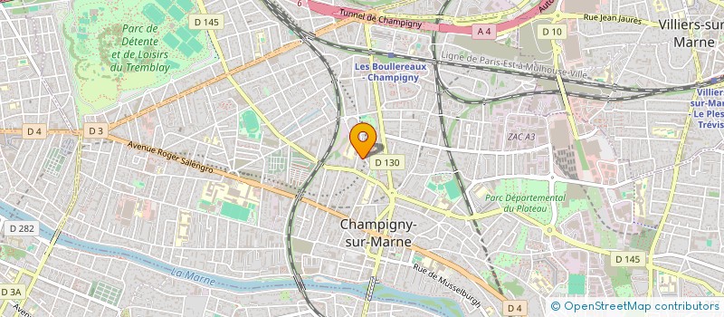 localisation de l'entreprise GLOBAL THERM à CHAMPIGNY-SUR-MARNE