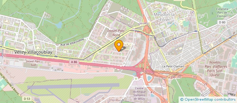 localisation de l'entreprise GLOBAL TOTE FRANCE SAS à VELIZY-VILLACOUBLAY