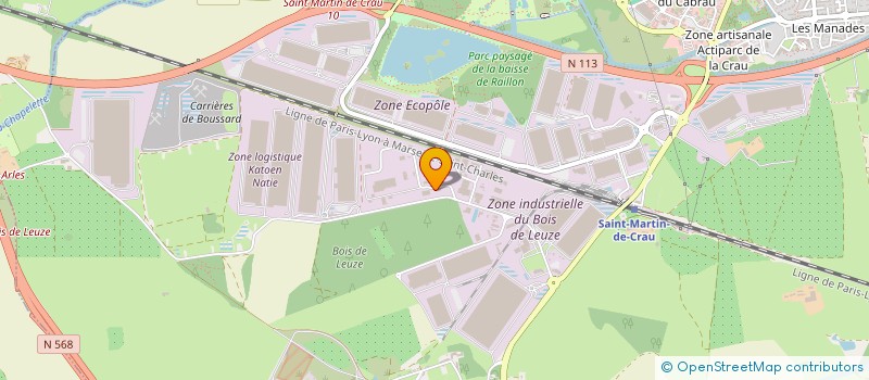 localisation de l'entreprise GLOBAL TP à SAINT-MARTIN-DE-CRAU