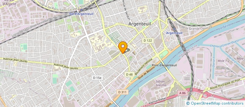 localisation de l'entreprise GLOBAL TRANSPORT  ARGENTEUIL