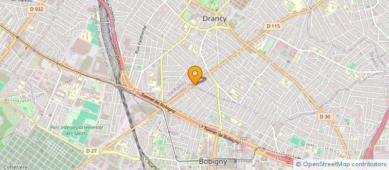 localisation de l'entreprise GLOBAL TRANSPORT DES PERSONNES à DRANCY