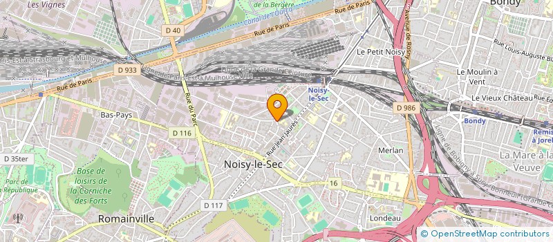 localisation de l'entreprise GLOBAL TRANSPORT SERVICES à NOISY-LE-SEC