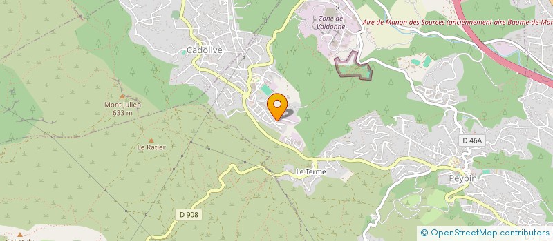 localisation de l'entreprise GLOBAL TRAVAUX  PEYPIN