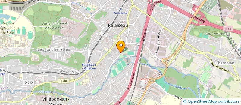 localisation de l'entreprise GLOBAL TRAVAUX 91 à PALAISEAU