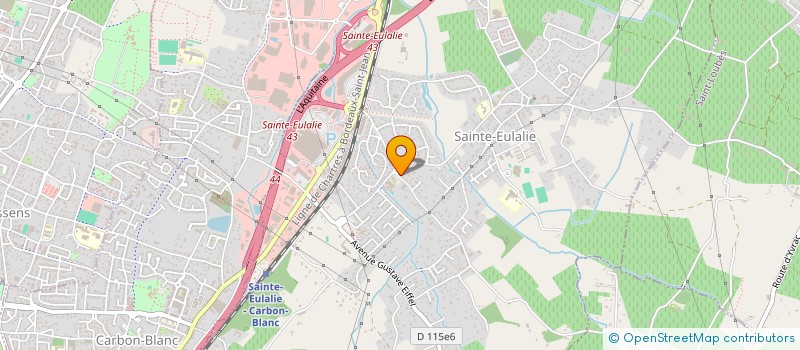 localisation de l'entreprise GLOBAL TRAVAUX SERVICES  SAINTE-EULALIE