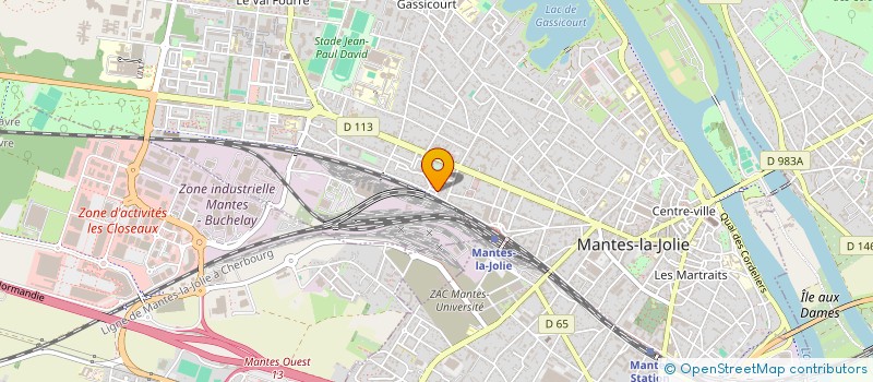 localisation de l'entreprise GLOBAL VISION IT  MANTES-LA-JOLIE