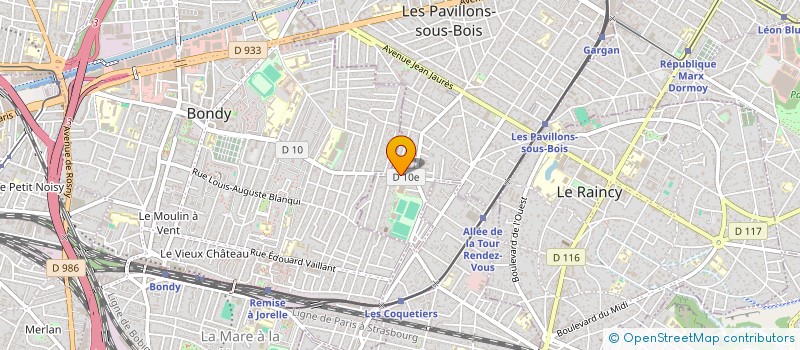 localisation de l'entreprise GLOBAL10 à LES PAVILLONS-SOUS-BOIS