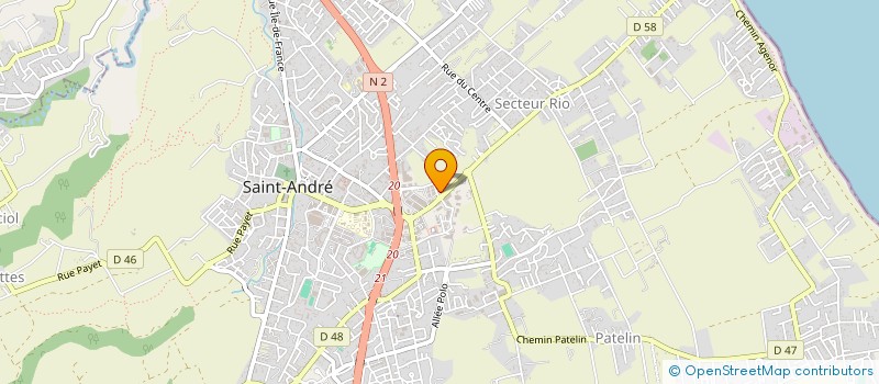 localisation de l'entreprise GLOBAL974  SAINT-ANDRE