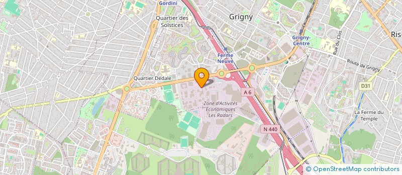 localisation de l'entreprise GLOBALCORP à GRIGNY