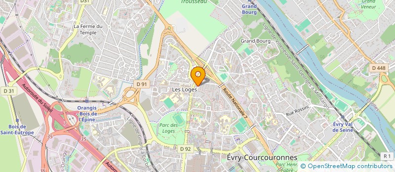localisation de l'entreprise GLOBALDISTRI  EVRY-COURCOURONNES