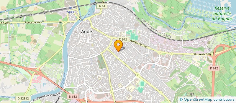 localisation de l'entreprise GLOBALE ETANCHEITE à AGDE