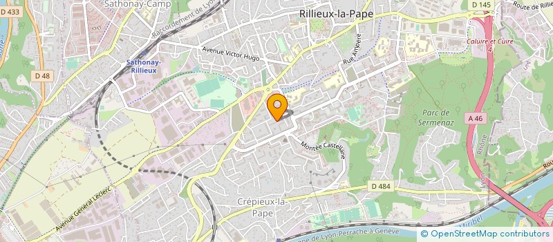 localisation de l'entreprise GLOBALE PART SERVICES ET INDUSTRIE à RILLIEUX-LA-PAPE
