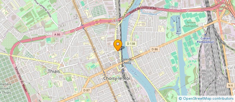 localisation de l'entreprise GLOBALE SECURITE PRIVEE à CHOISY-LE-ROI