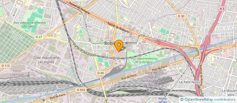 localisation de l'entreprise GLOBALE SECURITE PROTECTION  BOBIGNY