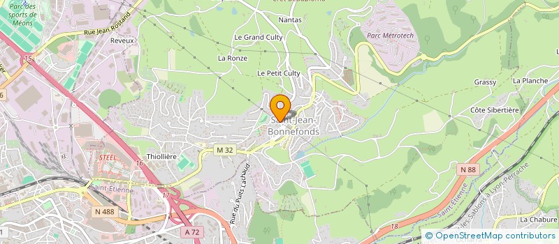 localisation de l'entreprise GLOBALEX TRANSPORT  SAINT-JEAN-BONNEFONDS