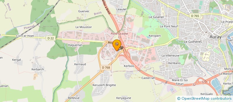 localisation de l'entreprise GLOBALIM à AURAY