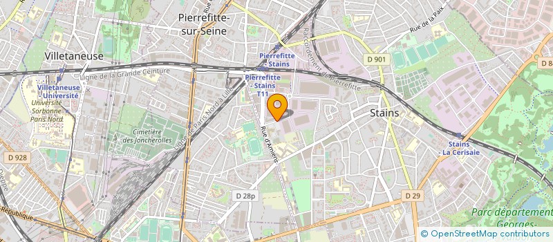localisation de l'entreprise GLOBALINKS  STAINS