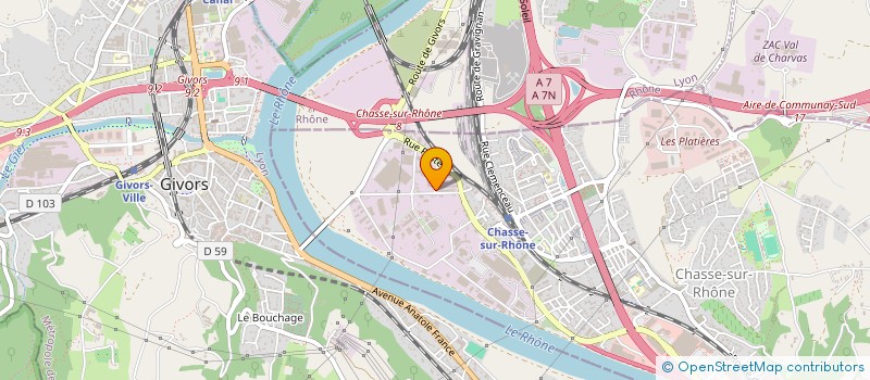 localisation de l'entreprise GLOBALIS à CHASSE-SUR-RHONE