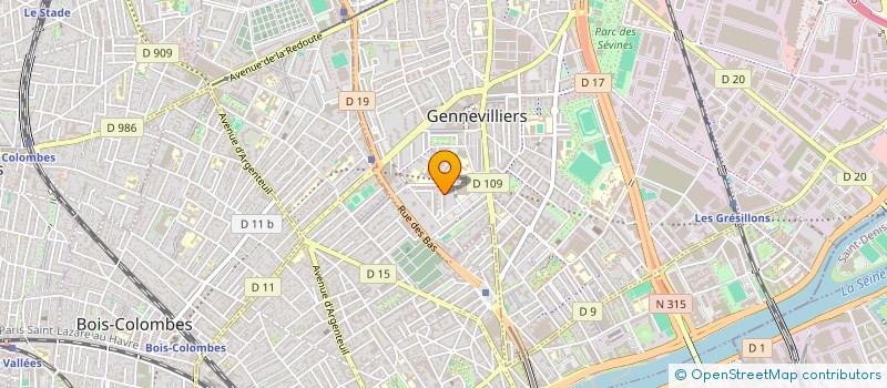 localisation de l'entreprise GLOBALIS  GENNEVILLIERS