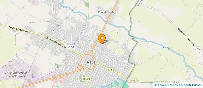 localisation de l'entreprise GLOBART  REVEL