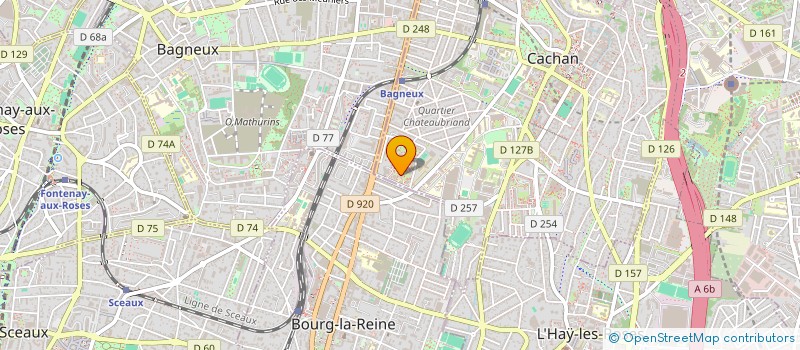 localisation de l'entreprise GLOBBAT  CACHAN