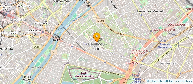 localisation de l'entreprise GLOBE à NEUILLY-SUR-SEINE