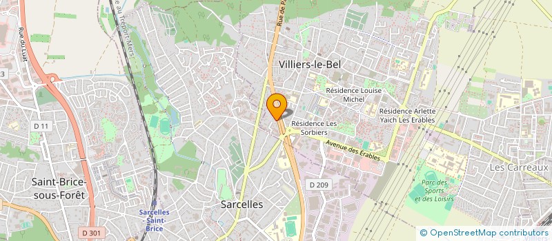 localisation de l'entreprise GLOBE à VILLIERS-LE-BEL