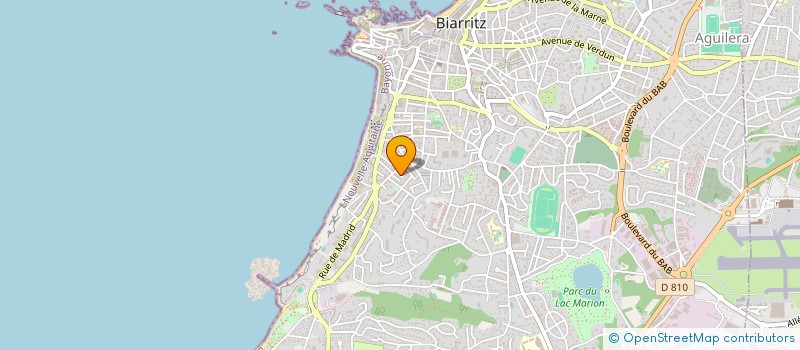 localisation de l'entreprise GLOBE  ARCANGUES