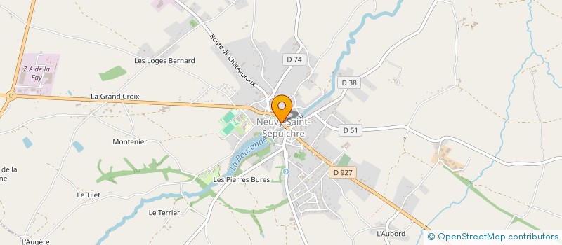 localisation de l'entreprise GLOBE à NEUVY-SAINT-SEPULCHRE