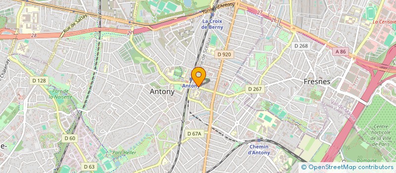 localisation de l'entreprise GLOBE à ANTONY