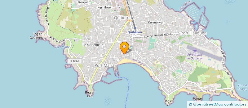 localisation de l'entreprise GLOBE  QUIBERON