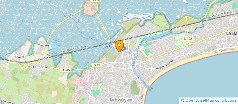 localisation de l'entreprise GLOBE à BATZ-SUR-MER