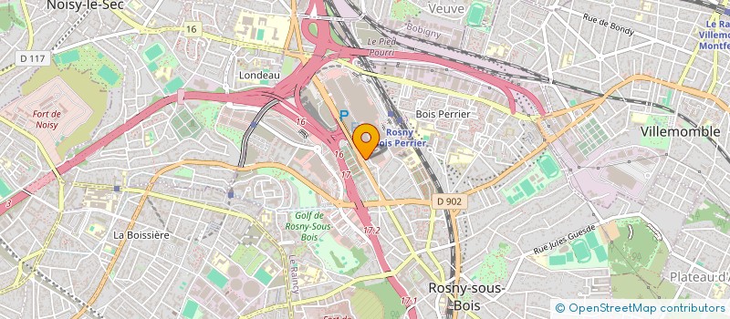 localisation de l'entreprise GLOBE 93 FORMATION à ROSNY-SOUS-BOIS