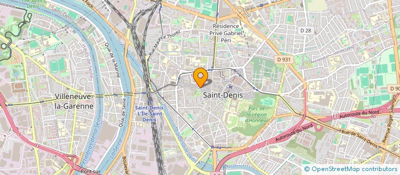 localisation de l'entreprise GLOBE ALIMENTATION à SAINT-DENIS