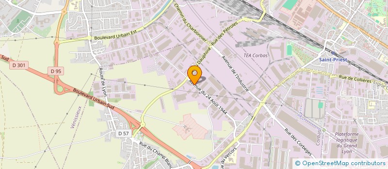 localisation de l'entreprise GLOBE BIO à CORBAS